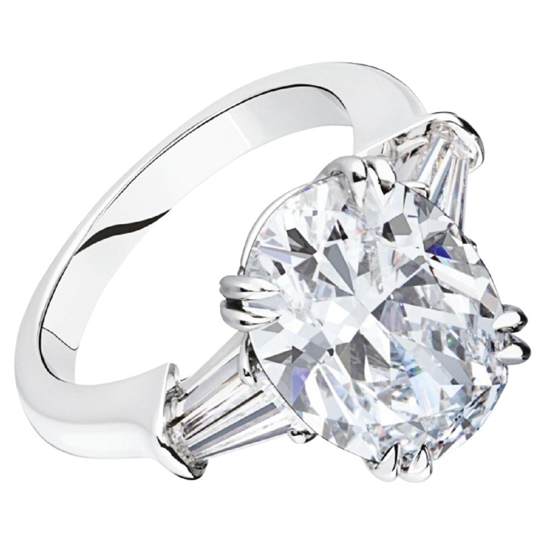 GIA Certified 3 Carat Oval Diamond Solitaire Ring