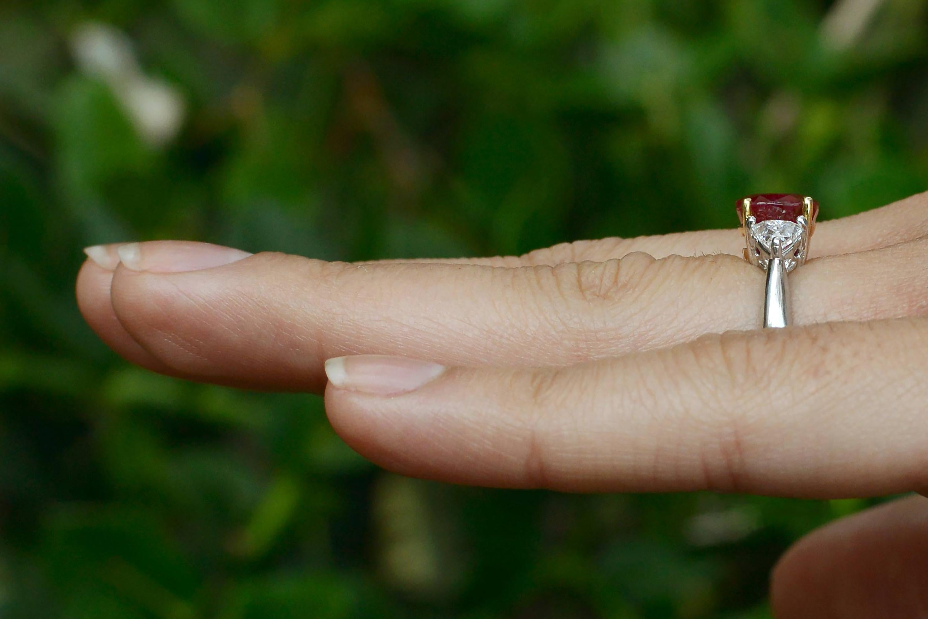 3 carat burmese ruby