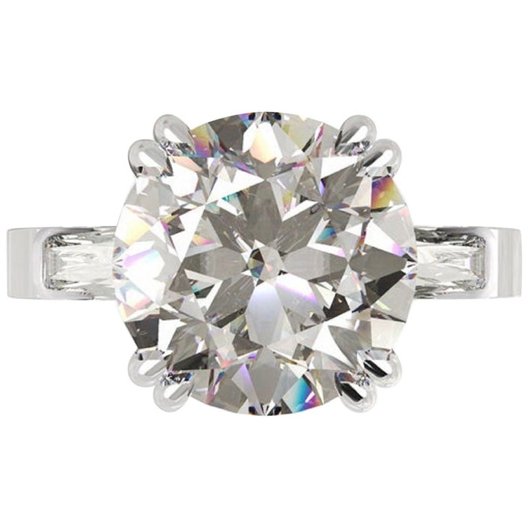 GIA Certified 3.50 Carat Round Brilliant Cut Diamond For Sale at