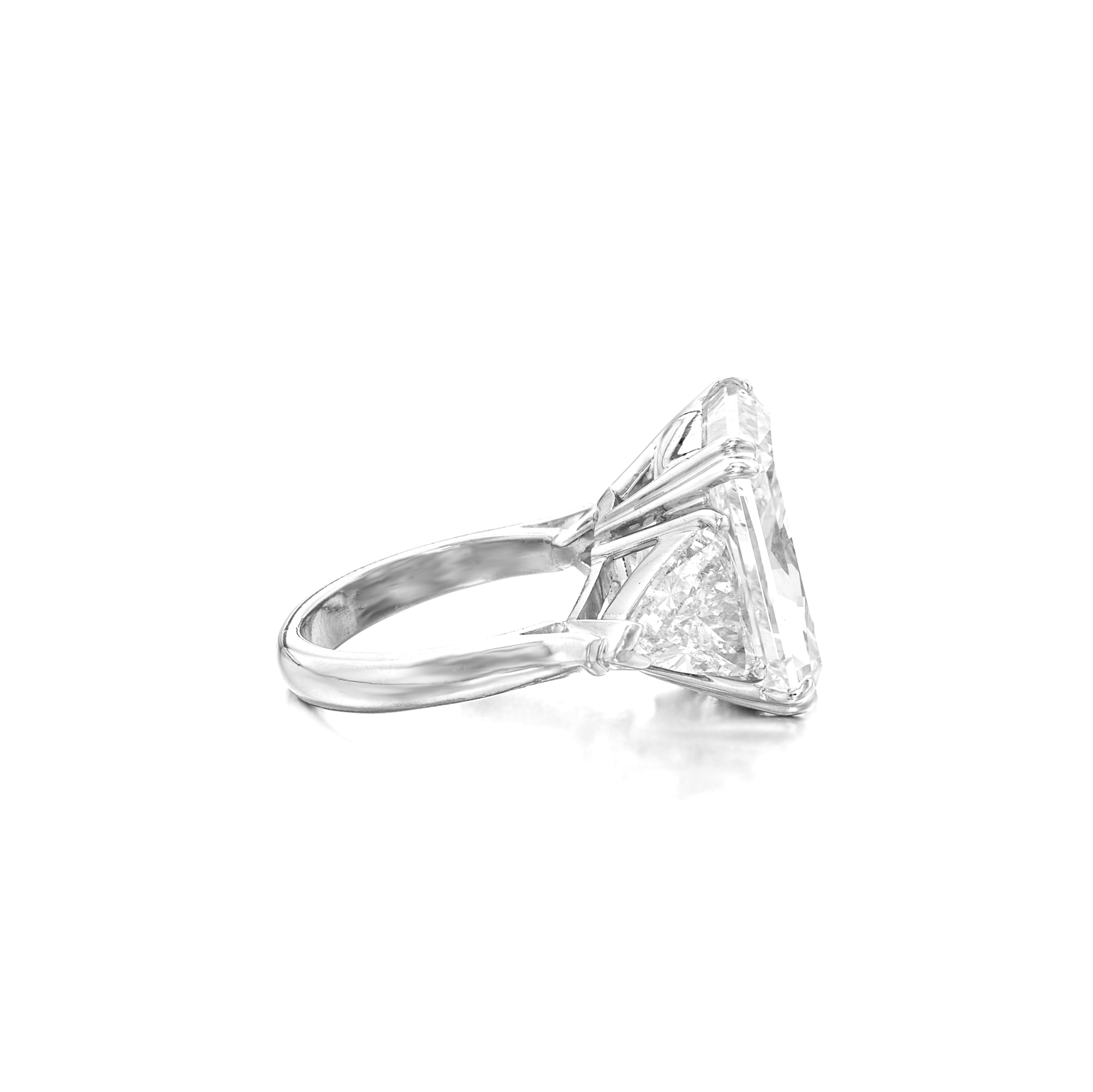 GIA Certified 3 Ct. Radiant Cut Diamond Platinum Ring D VS1 Contemporáneo en venta