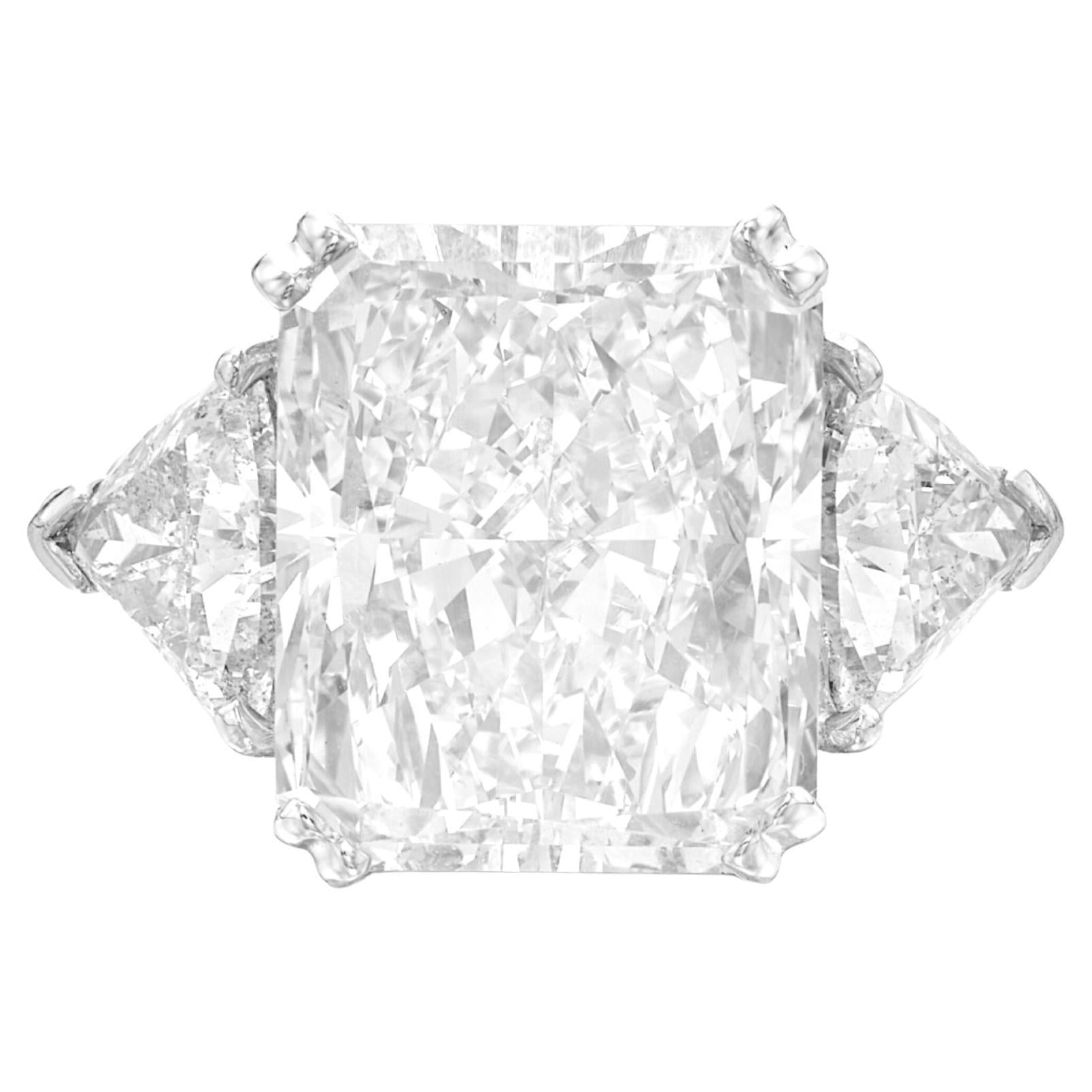 GIA Certified 3 Ct. Radiant Cut Diamond Platinum Ring D VS1