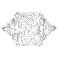 GIA Certified 3 Ct. Radiant Cut Diamond Platinum Ring D VS1