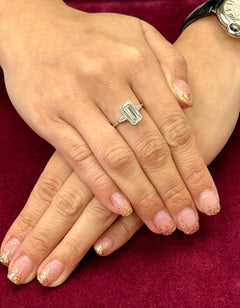 GIA Certified 3 Cts D IF Winston Vintage Diamond Ring, Elongated with 1.78 Ratio
