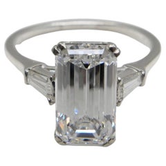 GIA Certified 3 Cts D IF Winston Retro Diamond Ring, Elongated with 1.78 Ratio