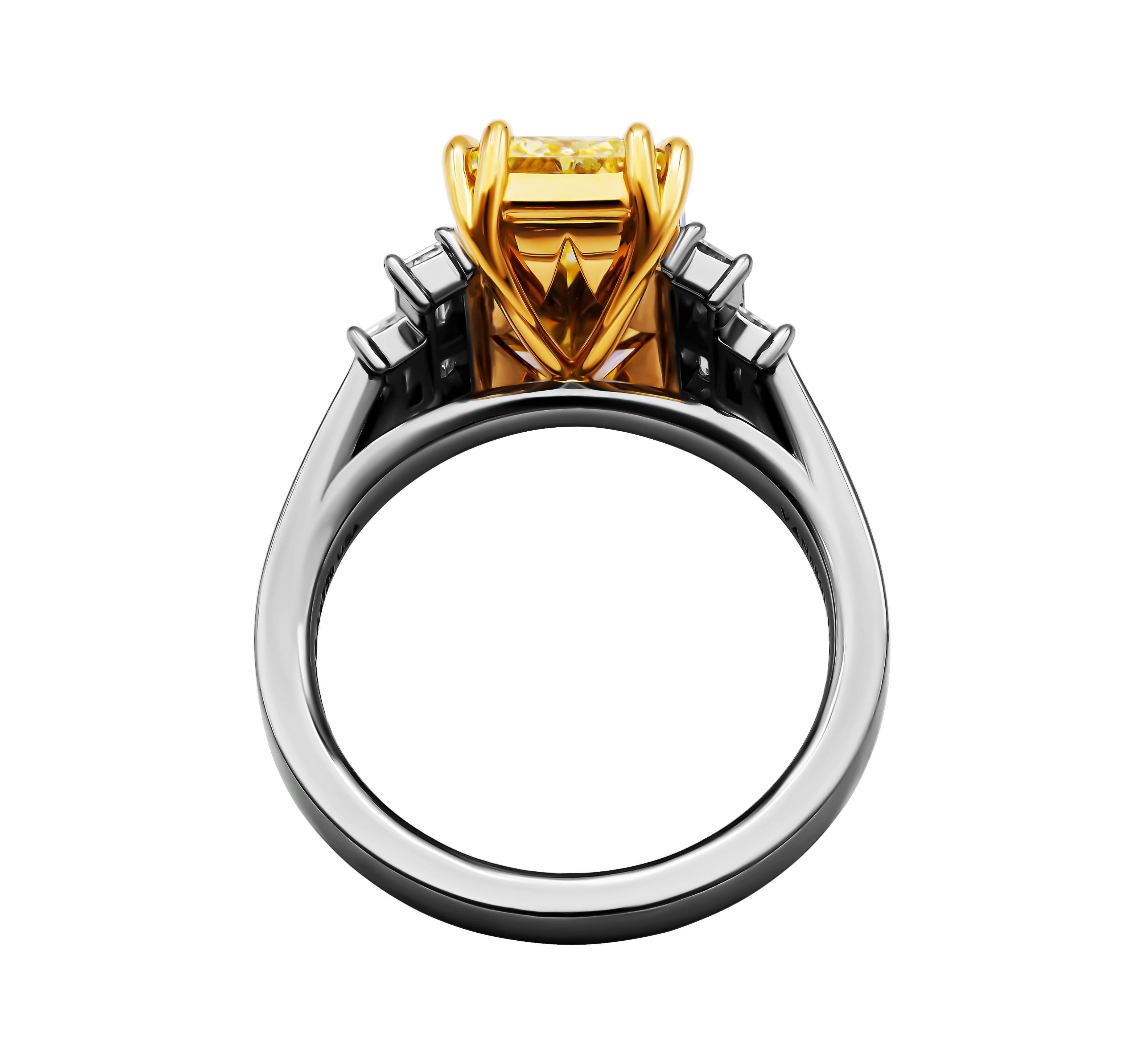 Introducing a truly exquisite and timeless masterpiece, this GIA certified 3 stone ring showcases unparalleled craftsmanship and sophistication. Crafted with precision in a luxurious blend of 950 platinum and 18k yellow gold, this ring is a stunning