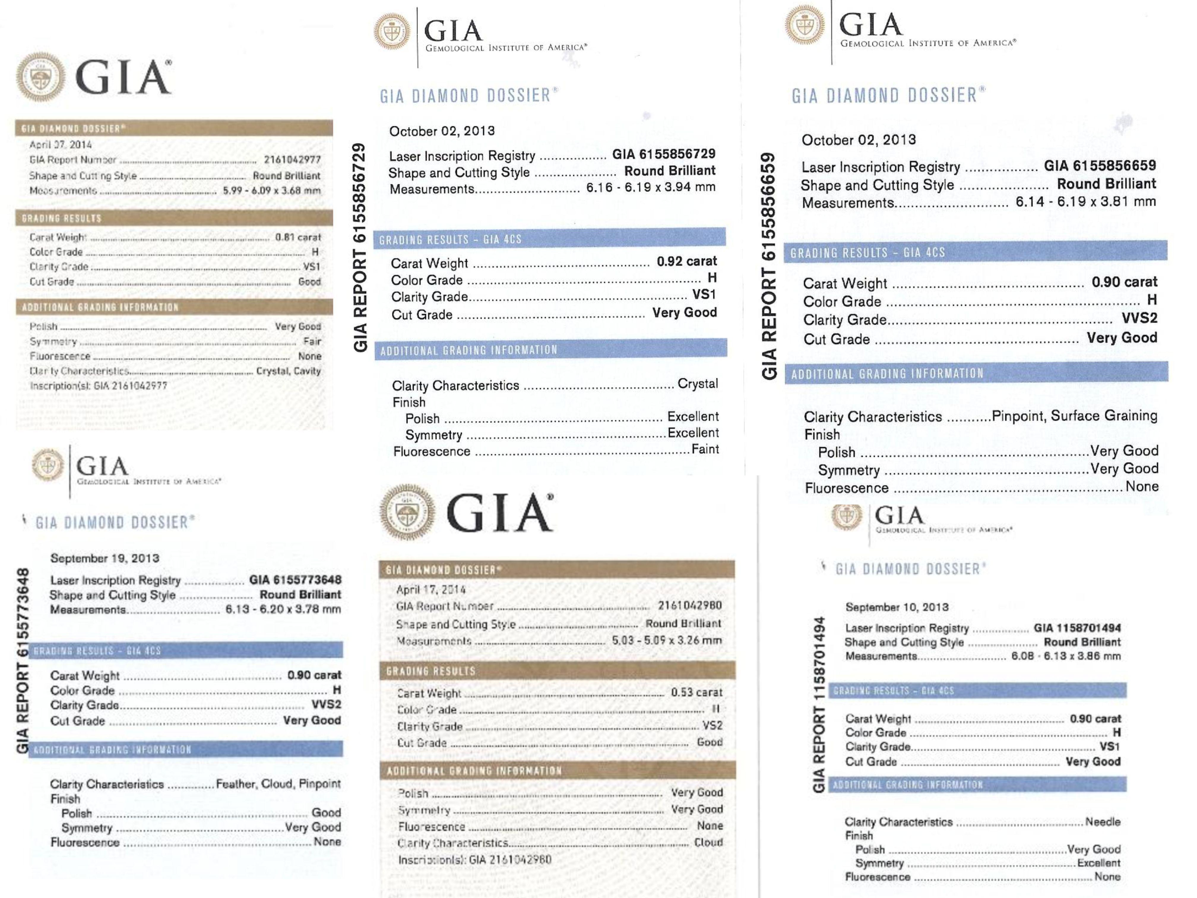 GIA-zertifiziertes 30 Karat rundes Diamant-Gliederarmband mit Kreis aus 18 Karat Weißgold (Rundschliff) im Angebot
