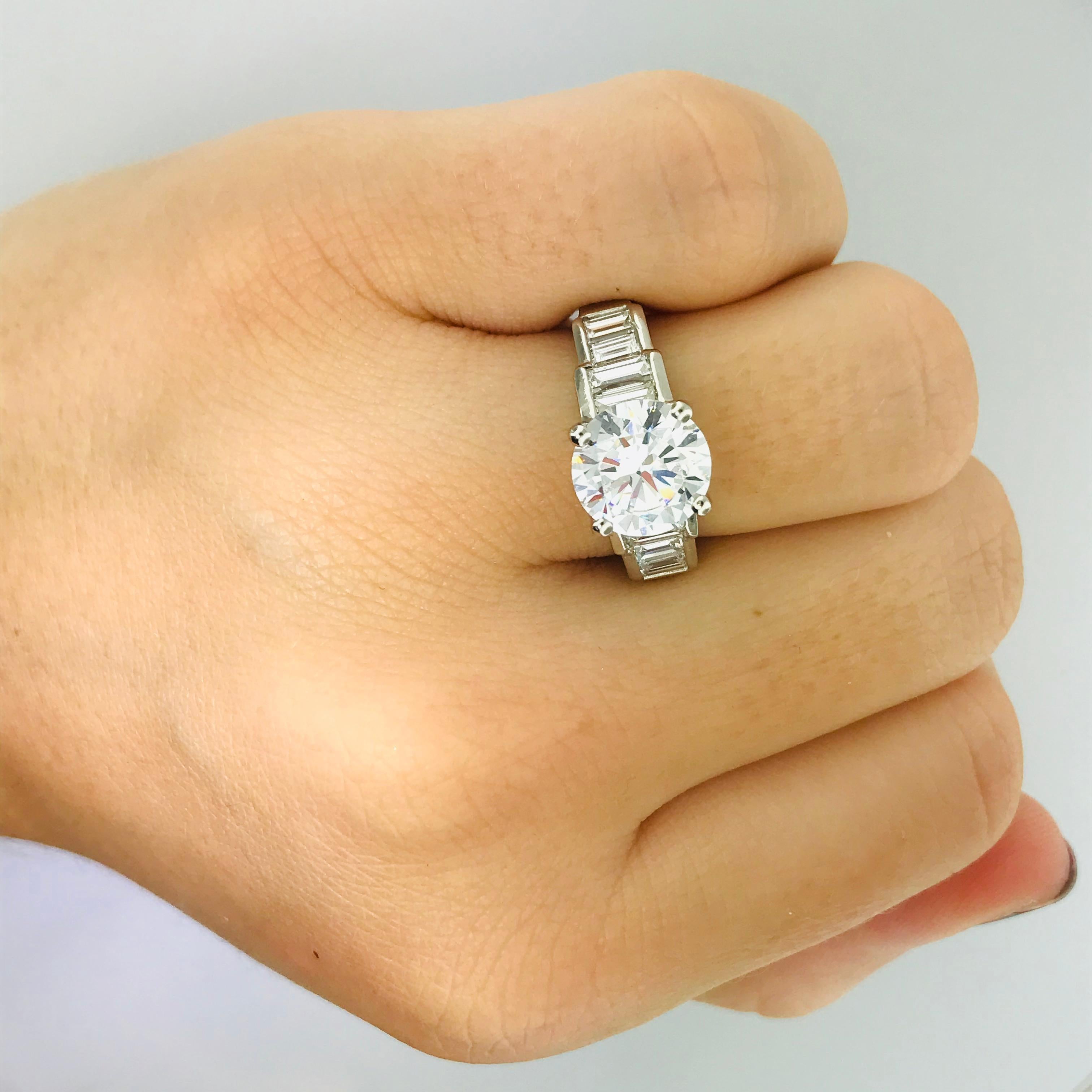 platinum 3 carat diamond ring