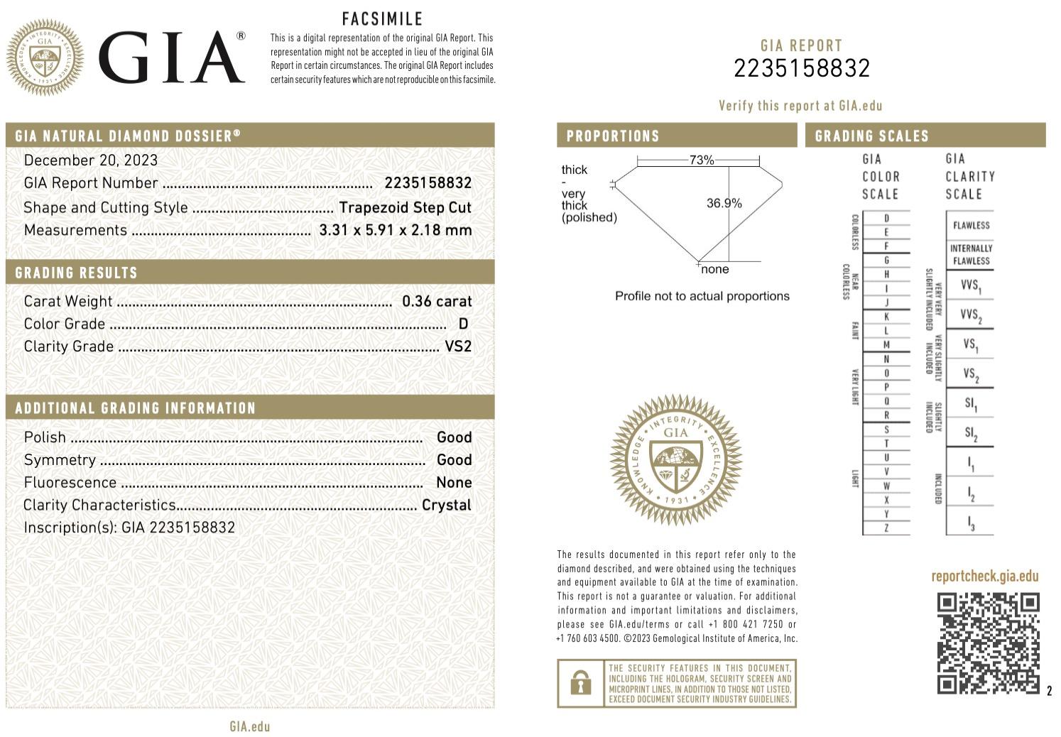 GIA Certified 3.00 Carat Emerald Cut Fancy Intense Yellow Diamond 3 Three Ring For Sale 2