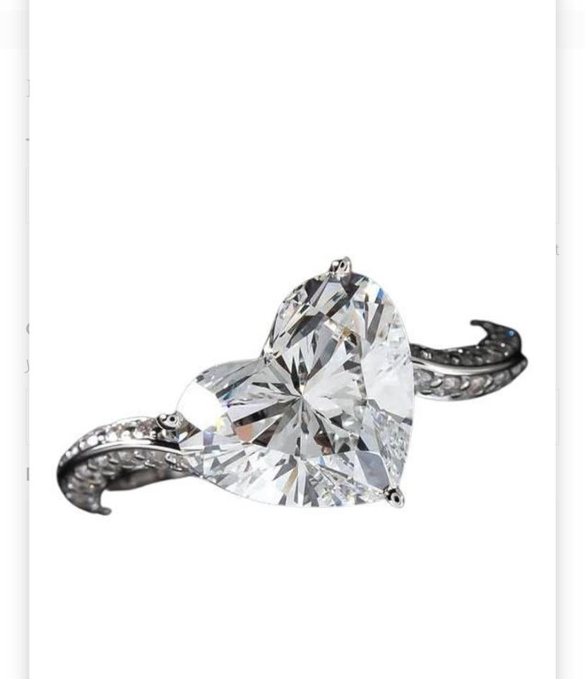 GIA Certified 3.00 Carat F/VS1 Heart Shape Diamond 18K Gold Solitaire Ring For Sale 4
