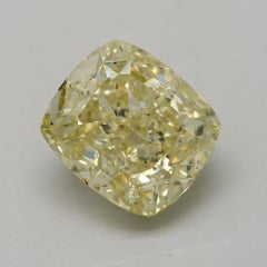 GIA Certified 3.00 Carat Fancy Brownish Greenish Yellow Si1 Clarity Diamond
