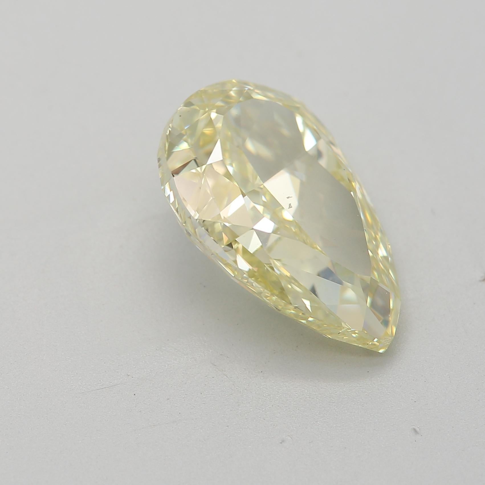 Women's or Men's GIA Certified 3.00 Carat Fancy Yellow VS2 Clarity Diamond For Sale