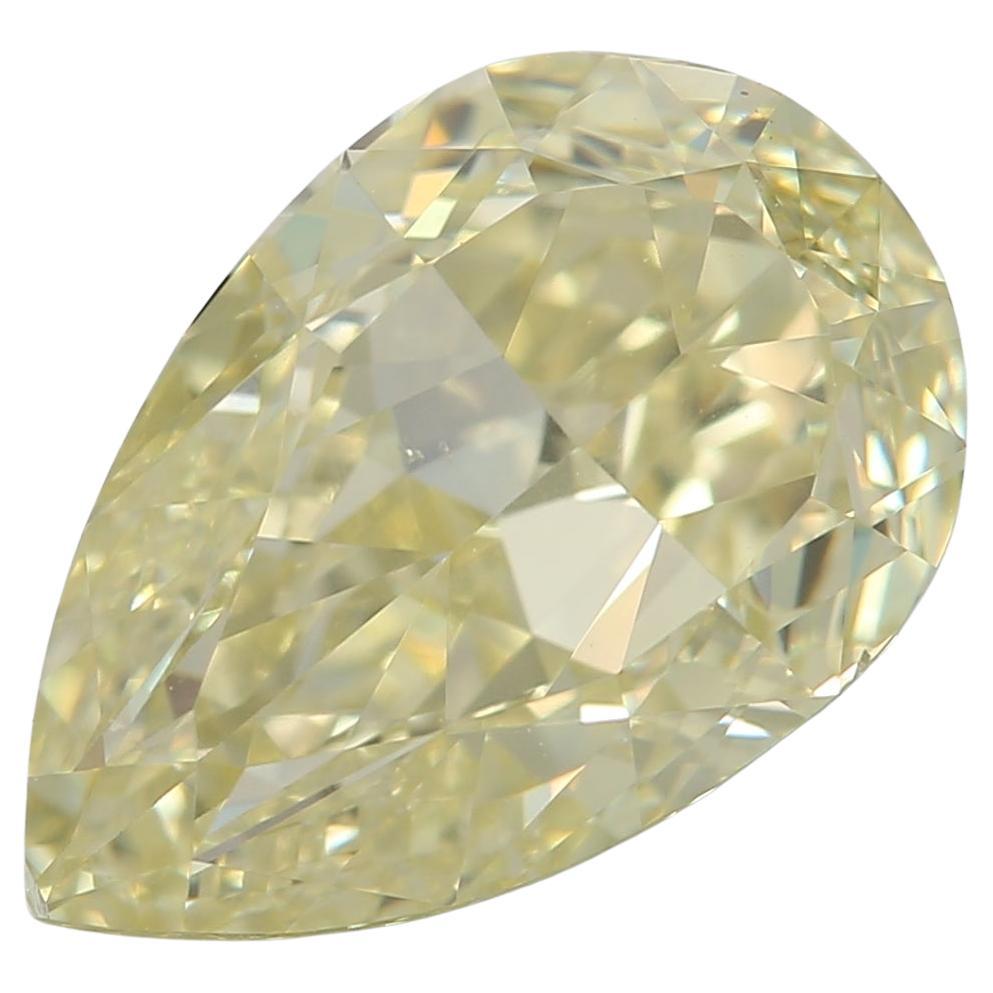 GIA Certified 3.00 Carat Fancy Yellow VS2 Clarity Diamond
