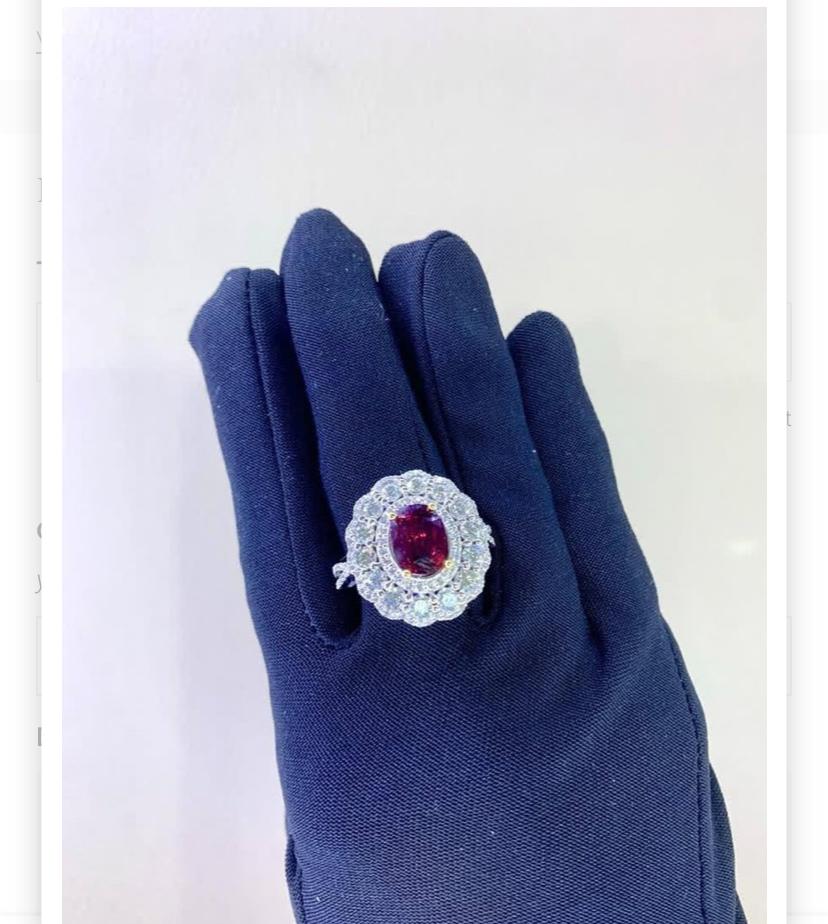 GIA Certified 3.00 Carat Untreated Madagascar Ruby (Rubis de Madagascar non traité)  Bague en or avec 2,50 ct de diamants en vente 4