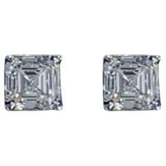Orecchini in oro 18K con diamanti F-G/VVS1-VVS2 certificati GIA 3,00 carati