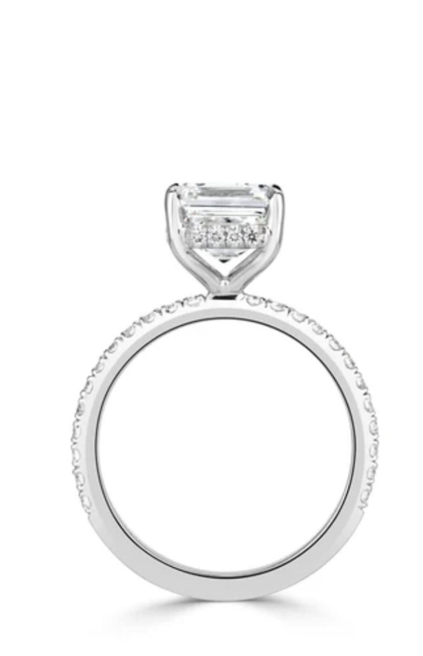 Certificado GIA 3,00 quilates F/VS1  Anillo solitario de oro de 18 quilates con diamantes en venta 1