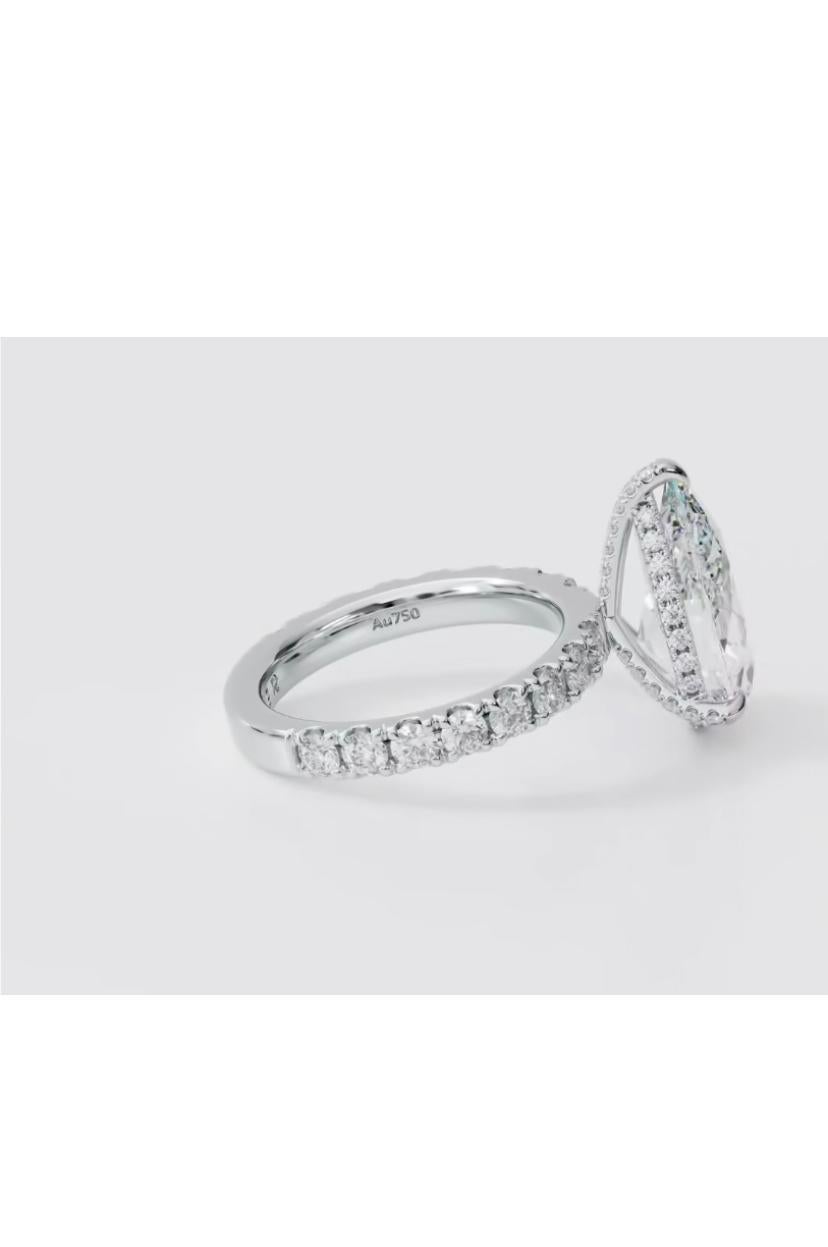 Pear Cut GIA Certified 3.00 Carats F/VS1 Pear Shape Diamond 18K Gold Solitaire Ring For Sale