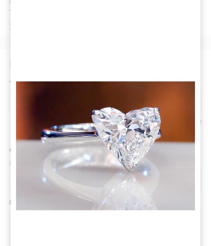 GIA Certified 3.00 Carats FLAWLESS clarity D color Heart Shape Diamond Gold Ring For Sale 4