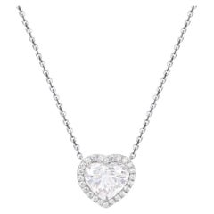 Diamant naturel certifié GIA de 3.00 carats  Collier en or 18K 