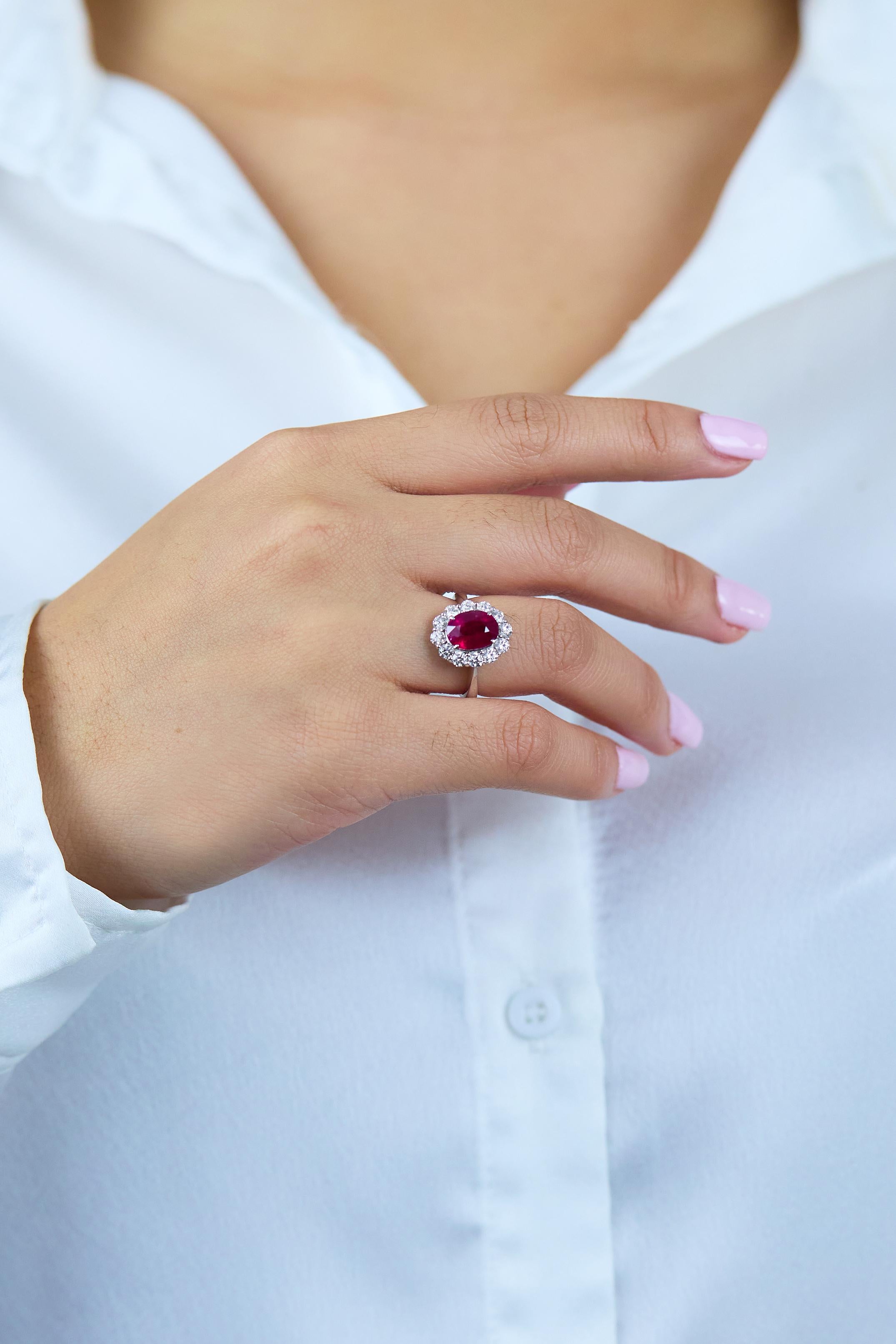 ruby halo ring