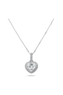 GIA Certified 3.00 Ct FLAWLESS / D Color Heart Shape Diamond 18K Gold Necklace