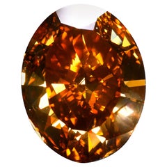 GIA Certified 30.03 Carat Diamond Fancy Intense Orange