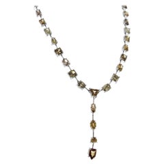 Collier en diamants bruns et jaunes fantaisie naturels de 30,05 carats au total, certifiés GIA