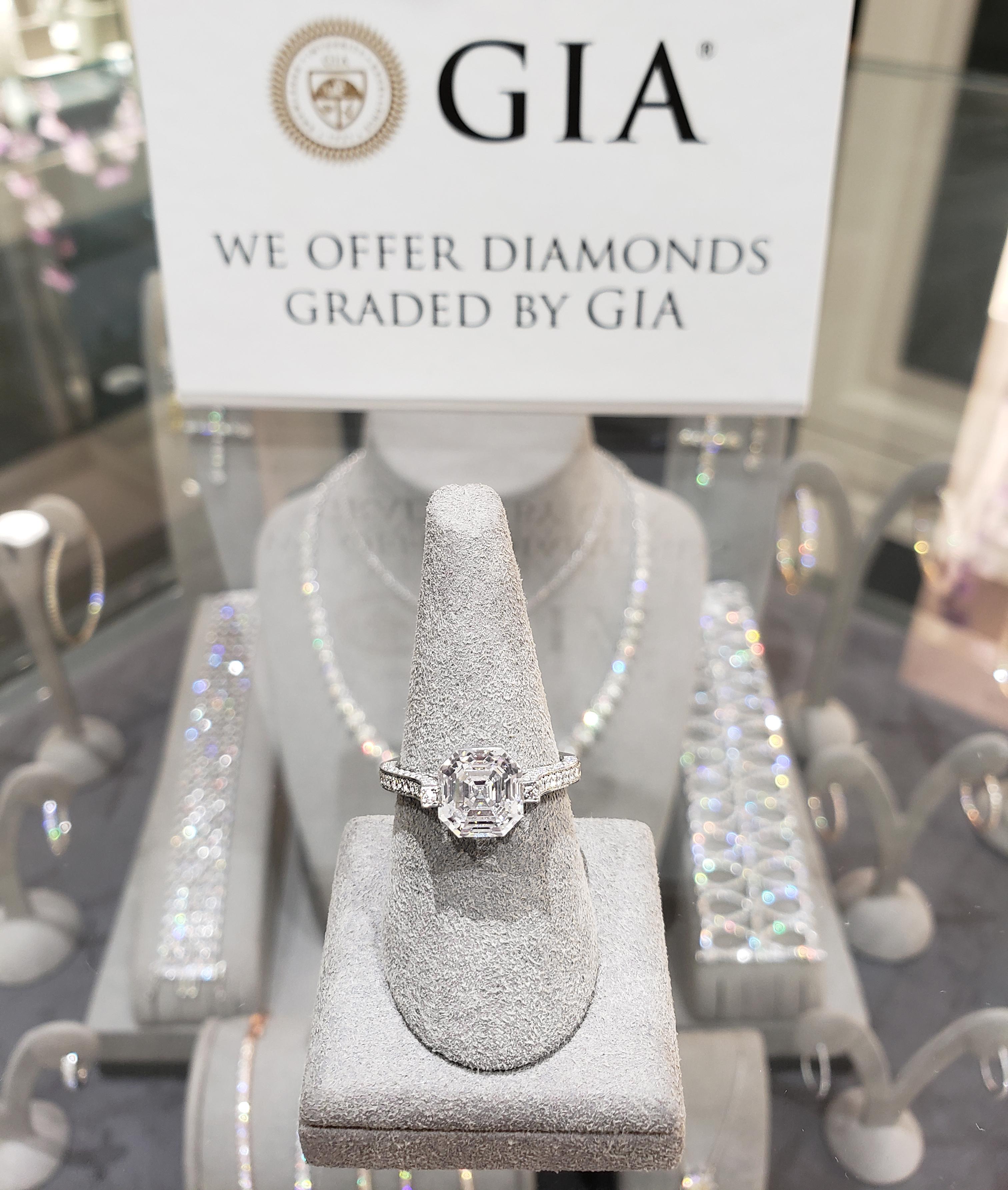 Contemporary Roman Malakov GIA Certified 3.01 Carats Asscher Cut Diamond Engagement Ring  For Sale