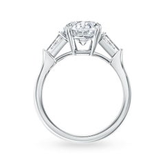 GIA Certified 3.01 Carat D-Color VS1 Oval Brilliant Diamond Ring