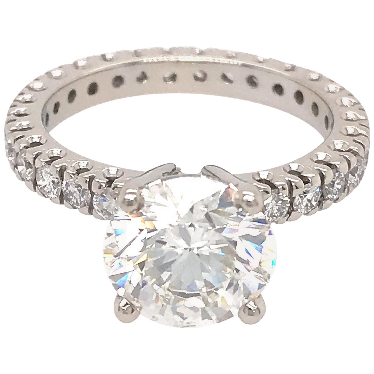 GIA Certified 3.01 Carat Diamond Engagement Ring