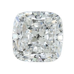 GIA Certified 3.01 Carat E/VS1 Cushion Cut Diamond Mens Solitaire Bezel Ring