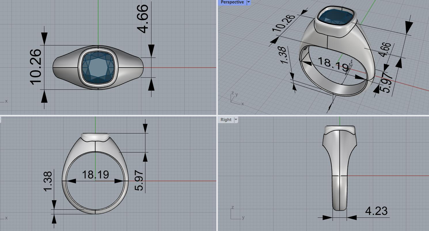 GIA zertifiziert 3,01 Karat E/VS1 Kissenschliff Diamant Herren Solitär Lünette Ring für Damen oder Herren im Angebot