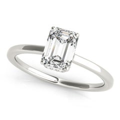GIA Certified 3.01 Carat Emerald Hidden Halo Platinum Slim Band Diamond Ring