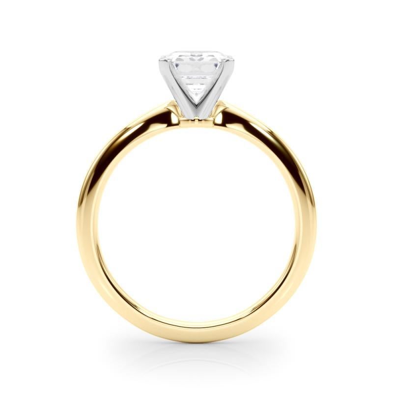 GIA-zertifizierter 3,01 Karat Smaragd Solitär-Diamantring mit Zacken im Zustand „Neu“ im Angebot in New York, NY