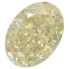 GIA Certified 3.01 Carat Fancy Light Yellow VS2 Clarity Diamond