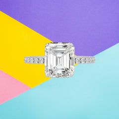 GIA Certified 3.01 Carat G VVS2 Diamond Ring