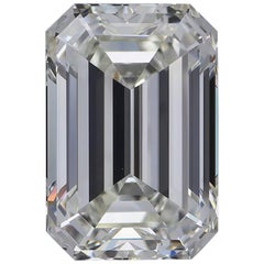 GIA Certified 3.01 Carat J VVS1 Emerald Cut Diamond