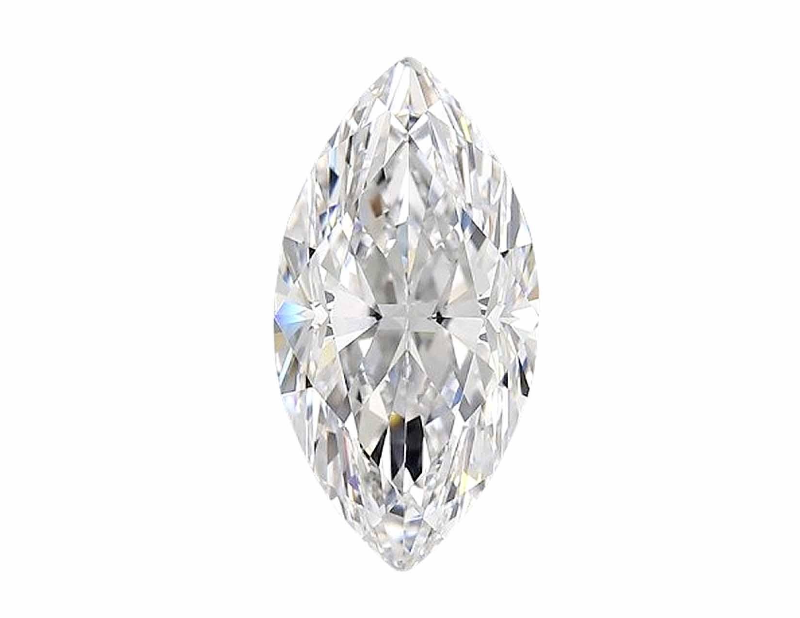 Contemporary GIA Certified 3.01 Carat Marquise Cut Diamond D Color VVS1 Clarity in Platinum For Sale
