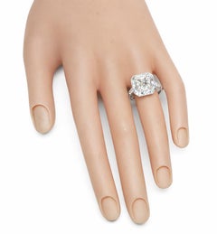 GIA Certified 3.01ct Asscher Cut Diamond Platinum Engagement Ring