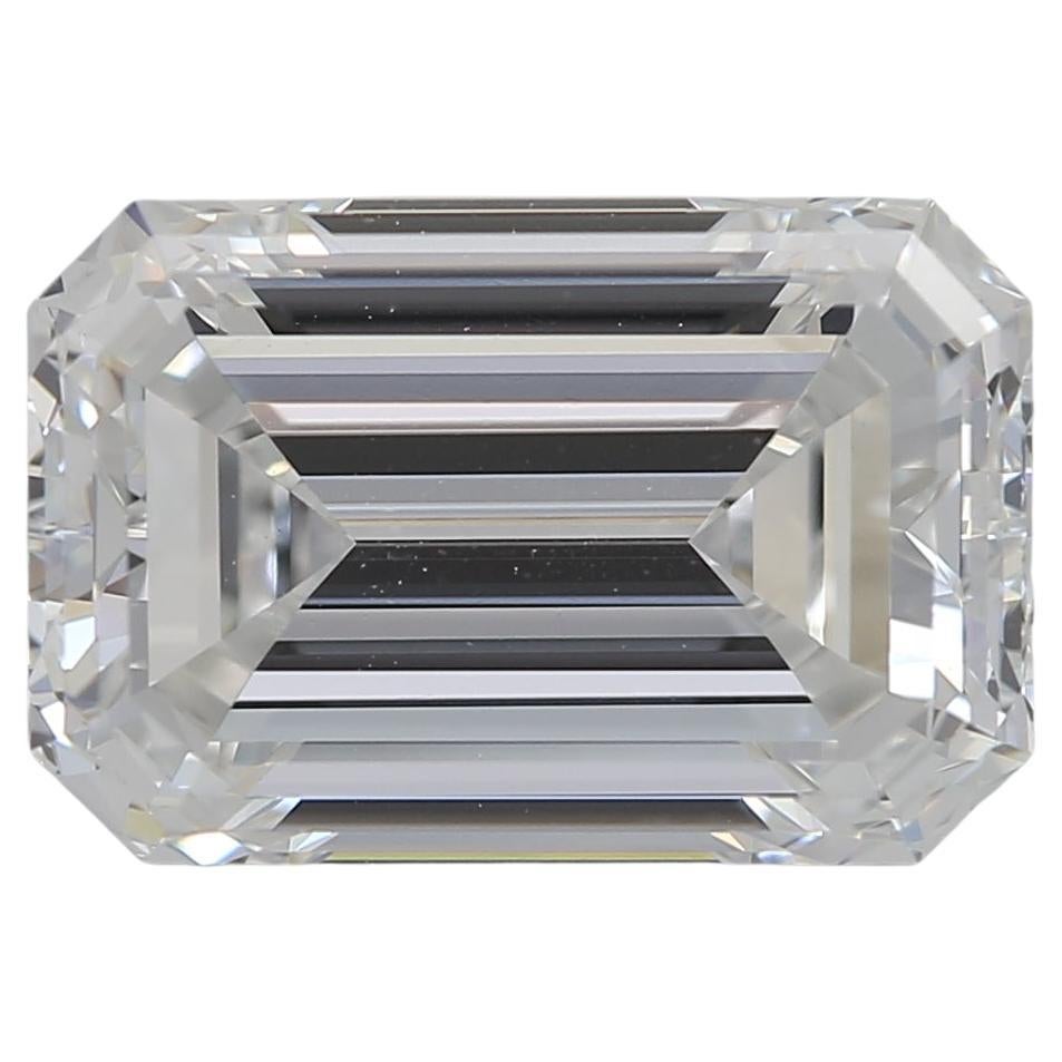 GIA zertifiziert 3,01ct F VS1 Smaragdschliff Diamant lose oder in Solitär Ring gesetzt