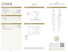 GIA Certified 3.01ct H VS1 Emerald Cut Diamond Loose or Set in Solitaire Ring