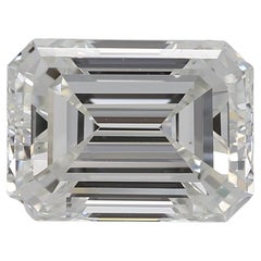 GIA zertifiziert 3,01ct H VS1 Smaragdschliff Diamant lose oder in Solitär Ring gesetzt