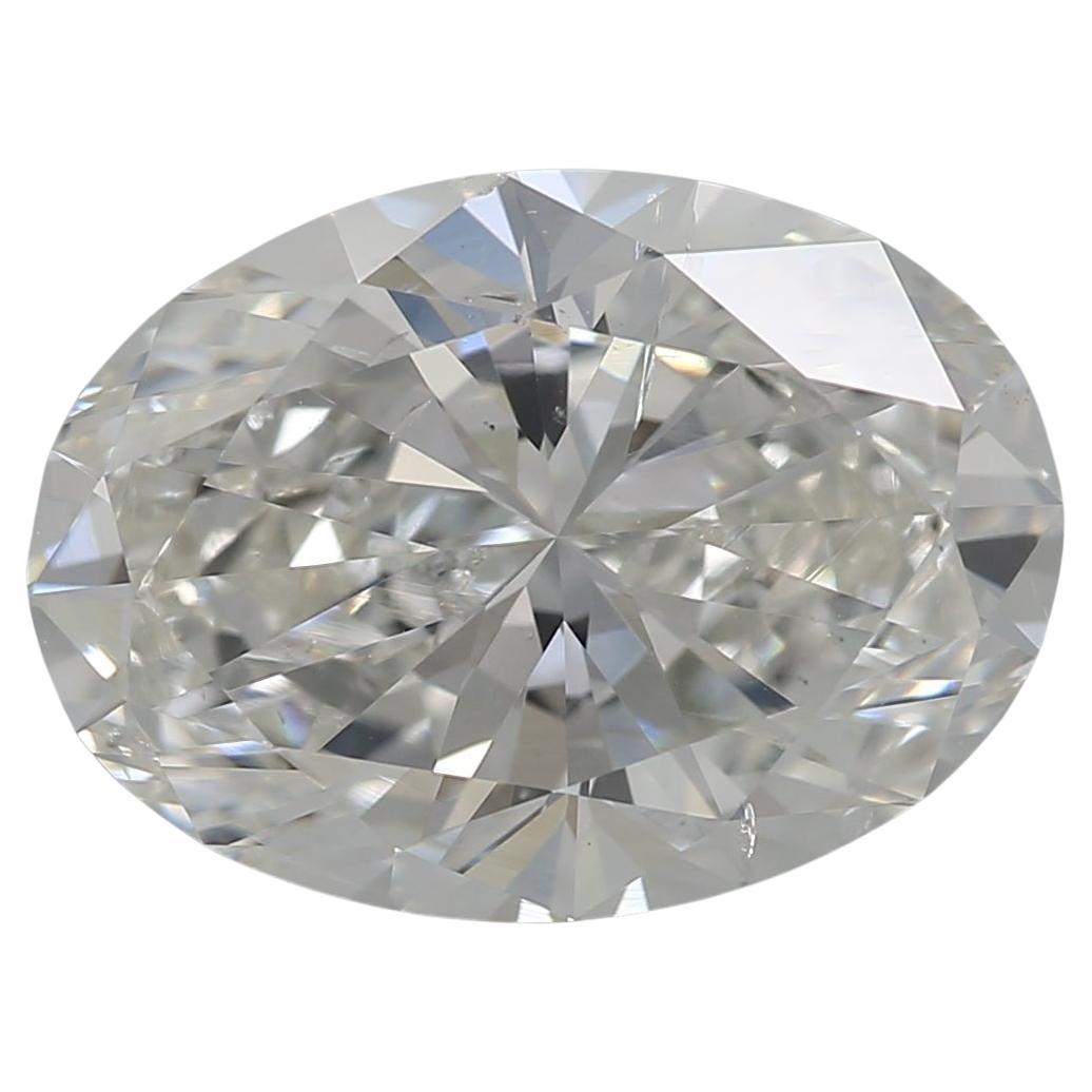 GIA zertifiziert 3,01ct I SI2 Oval Diamant lose oder in Solitär-Ring gesetzt