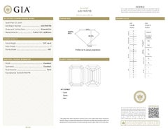 GIA Certified 3.01ct I VS1 Emerald Cut Diamond Loose or Set in Solitaire Ring
