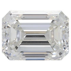 GIA Certificado 3.01ct I VS1 Diamante talla esmeralda suelto o engastado en anillo solitario