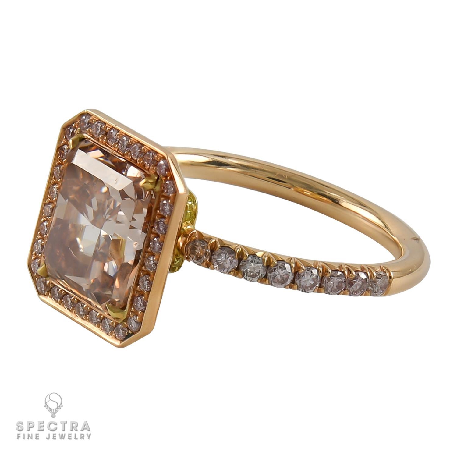 Brown diamonds have unique beauty all their own. They naturally occur in a tempting spectrum of hues like chocolate, champagne, clove, cognac, coffee, and caramel. Are your senses properly piqued? Within the spectrum of brown diamonds, pink-tinted