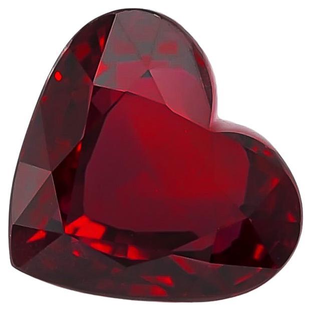 GIA Certified 3.02 Carat Natural Heated Mozambique Ruby For Sale