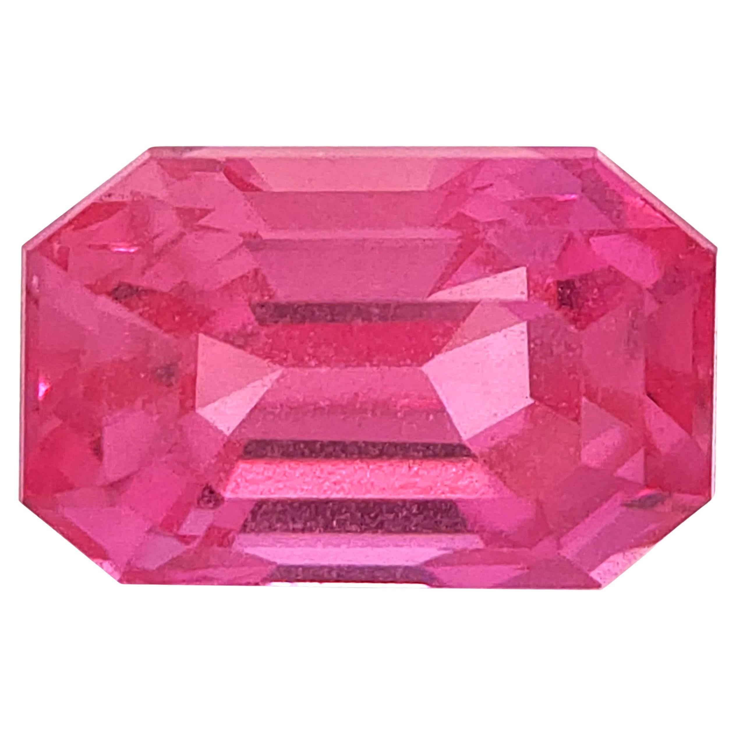 GIA Certified 3.02 Carats Heated Pink Sapphire 