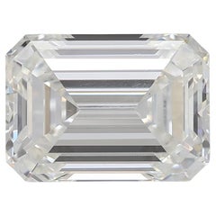 Diamante talla esmeralda VS1 certificado GIA de 3,02 ct suelto o engastado en anillo solitario