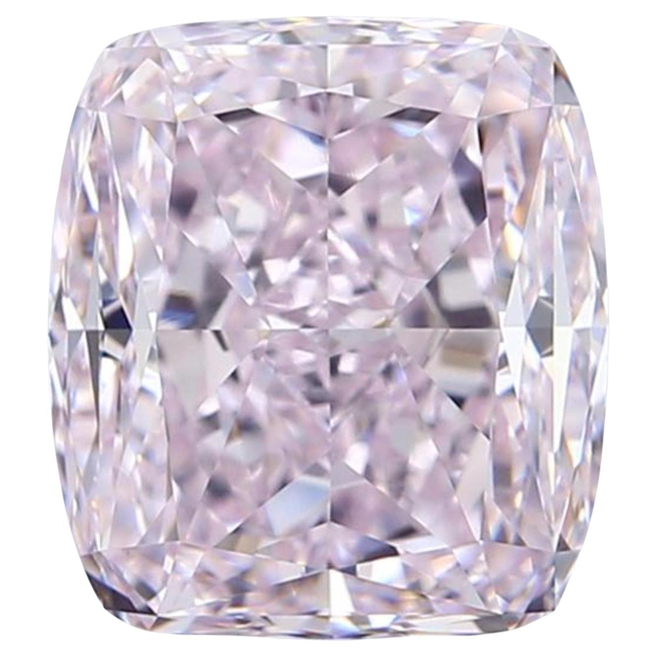 GIA-zertifizierter 3,05 Karat Cushion Cut Light Purplish Pink Diamond Verlobungsring