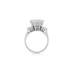 GIA Certified 3.06 Carat Heart Cut K/VS2 Solitaire Platinum Engagement Ring